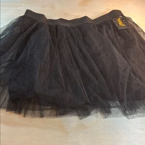 Spirit Black Tulle Skater Skirt Costume Sz XL